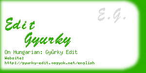 edit gyurky business card